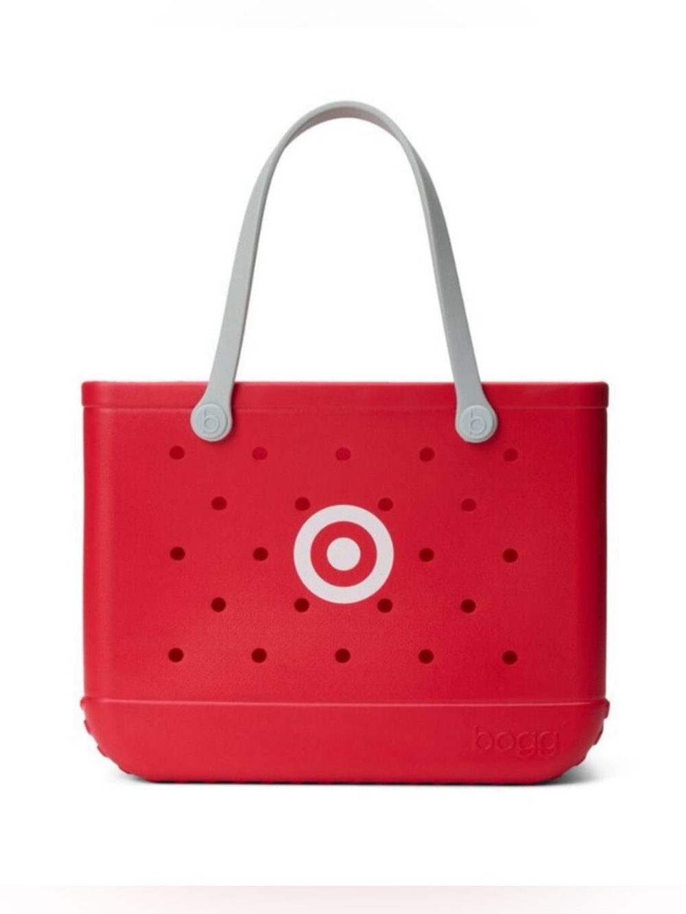 Last One Target Original Bogg Bag Target Bullseye Red Tote Gray New Tags Summer